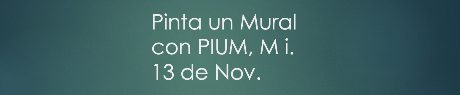 Invitación a Liceos Municipales desde la Biblioteca de Santiago. «Pinta un mural con Pium» Miércoles 13 de noviembre de 2024.